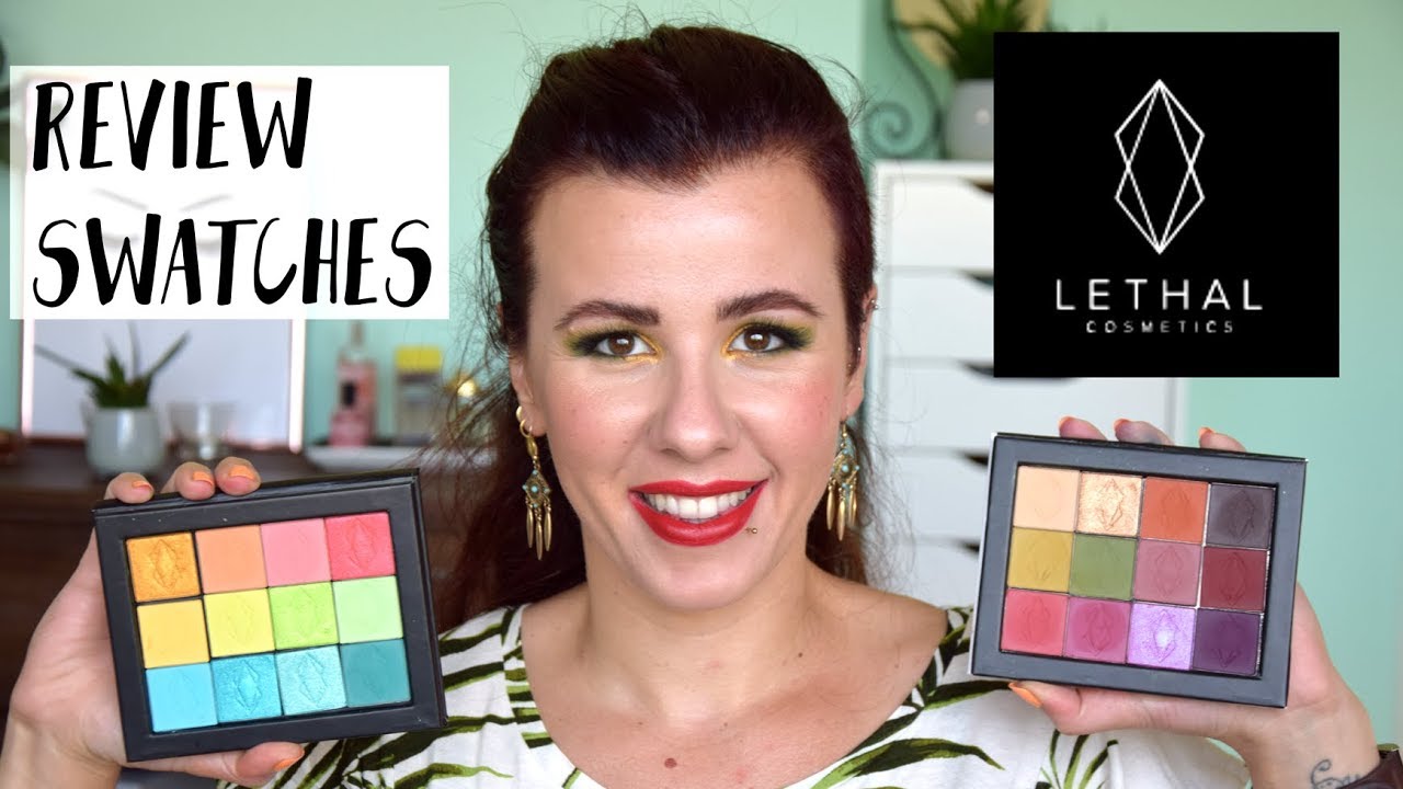 Lethal Cosmetics eyeshadow review and swatches