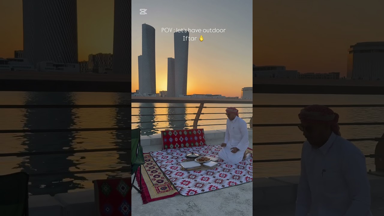 Outdoor Iftar & live pakora, #qatar #qatarlife #ramadan #lusail #boulevard #vlog #camping #cooking