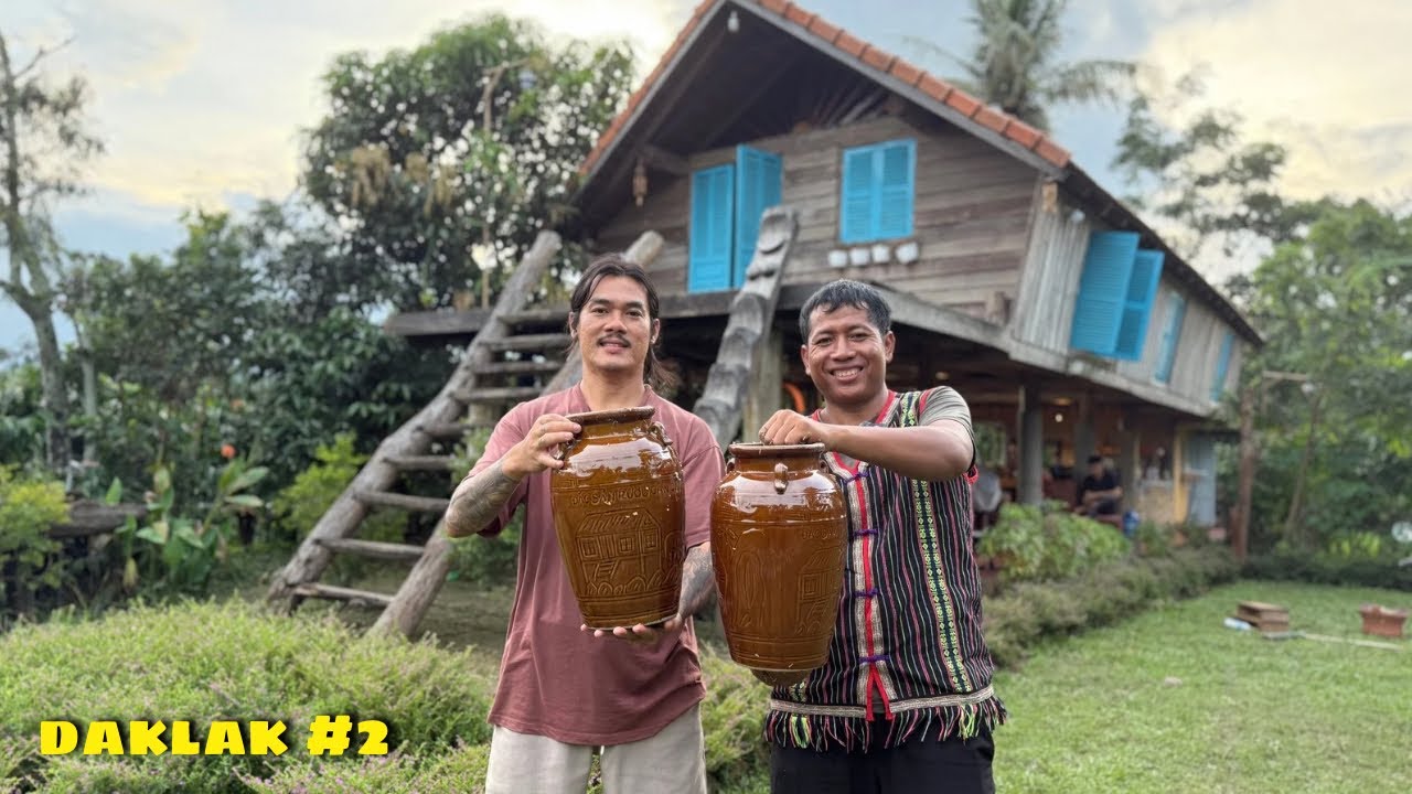 C&Ugrave;NG CHỦ NH&Agrave; GIA Đ&Igrave;NH HAHA CHẶNG DAKLAK L&Agrave;M RƯỢU CẦN KH&Aacute;M PH&Aacute; HỒ LAK