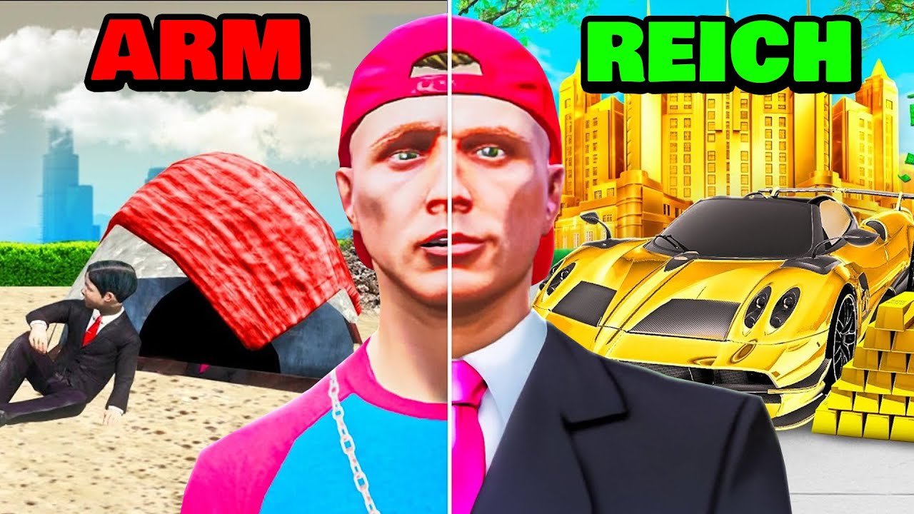 24 STUNDEN von ARM zu REICH in GTA 5!