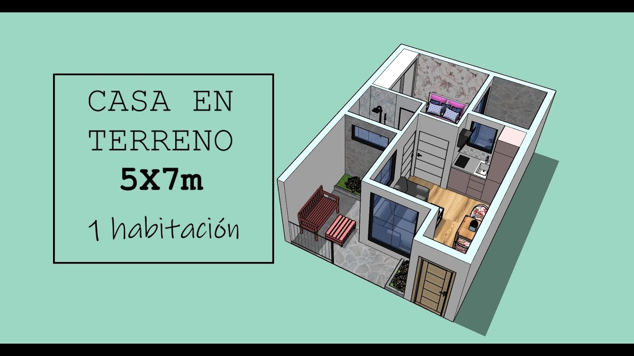 CASA EN TERRENO DE 5X7 CON 1 HABITACION
