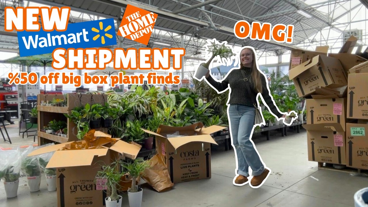 🤑 walmart finally got new plants 😱 50% off big box plant finds and fails 🥳