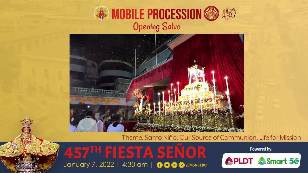 Fiesta Señor 2022 Opening Salvo Mobile Procession  #PadayonTaNiño#FiestaSeñor2022 #457thFiestaSenor