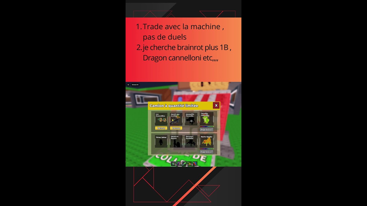 live SAB ON TRADE je cherche dragon canneloni et quesadila crocodile pour le brainrot limited