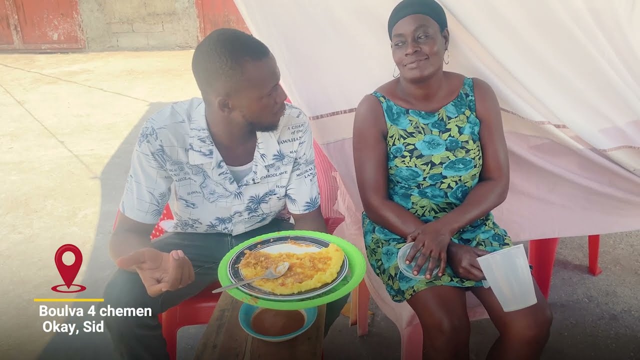 Pri yon plat maymoulen nan vil Okay.
