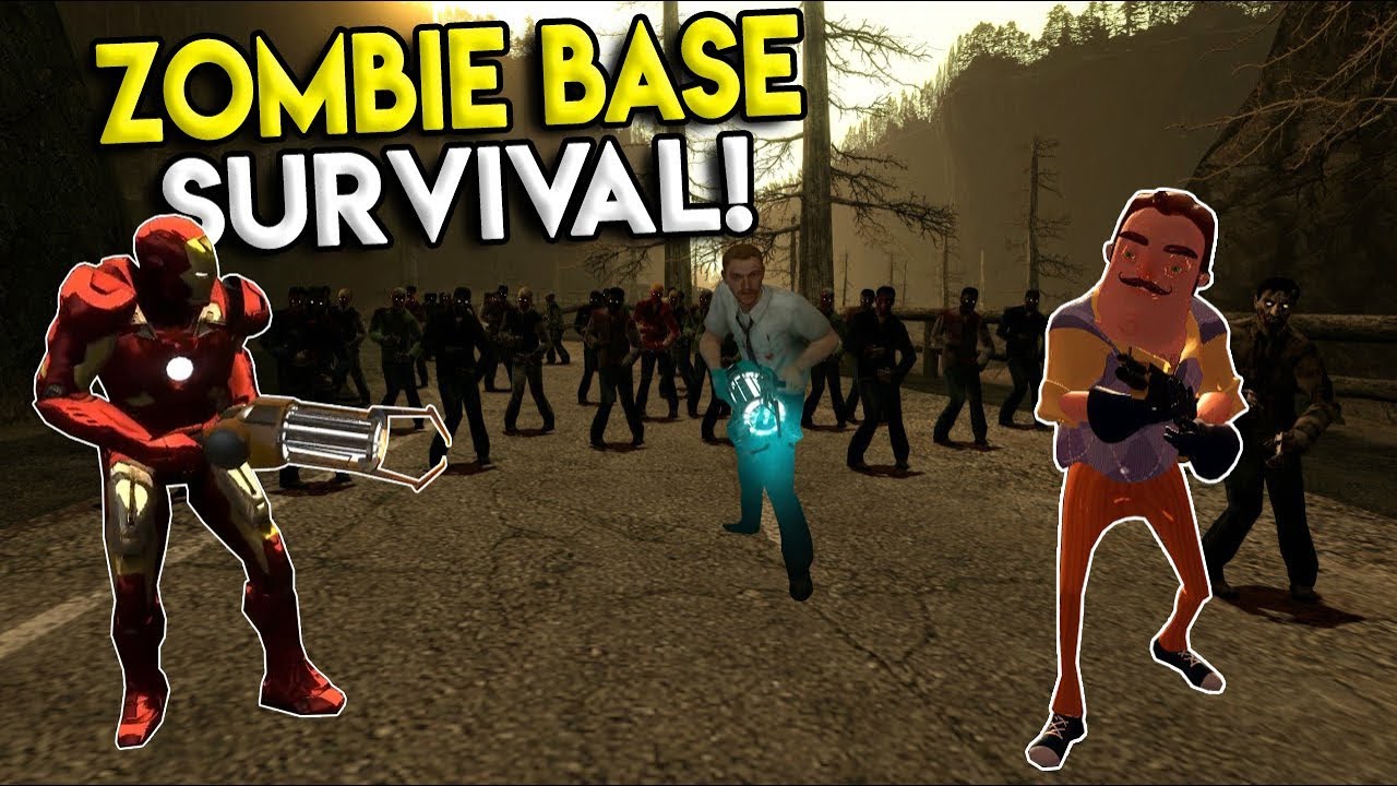ZOMBIE BASE BUILDING CHALLENGE! - Garry's Mod Roleplay Gameplay - Gmod Multiplayer Sandbox