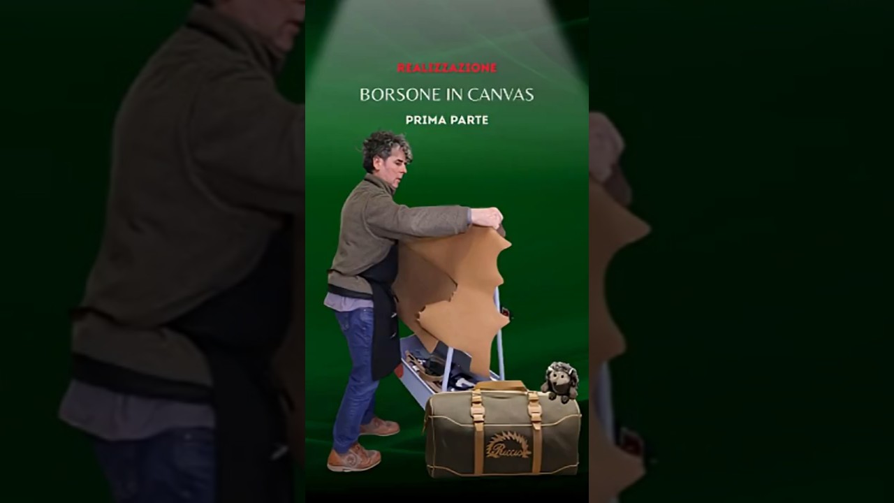 Realizzazione di un borsone in Pelle e Canvas - Prima parte - Il Riccio