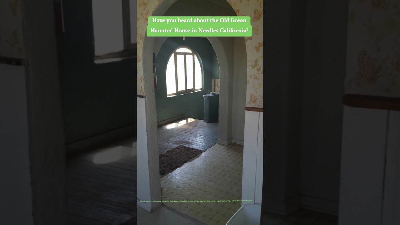 The Old Green Haunted House in Needles, California. #mystery #ghost #haunted #cali #azghostgirl