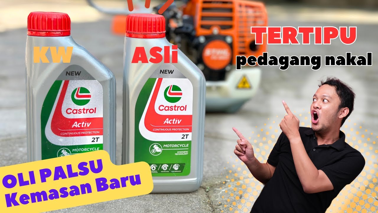 Tertipu Oli Palsu‼️Cara Membedakan Oli CASTROL Asli dan Palsu Kemasan Baru