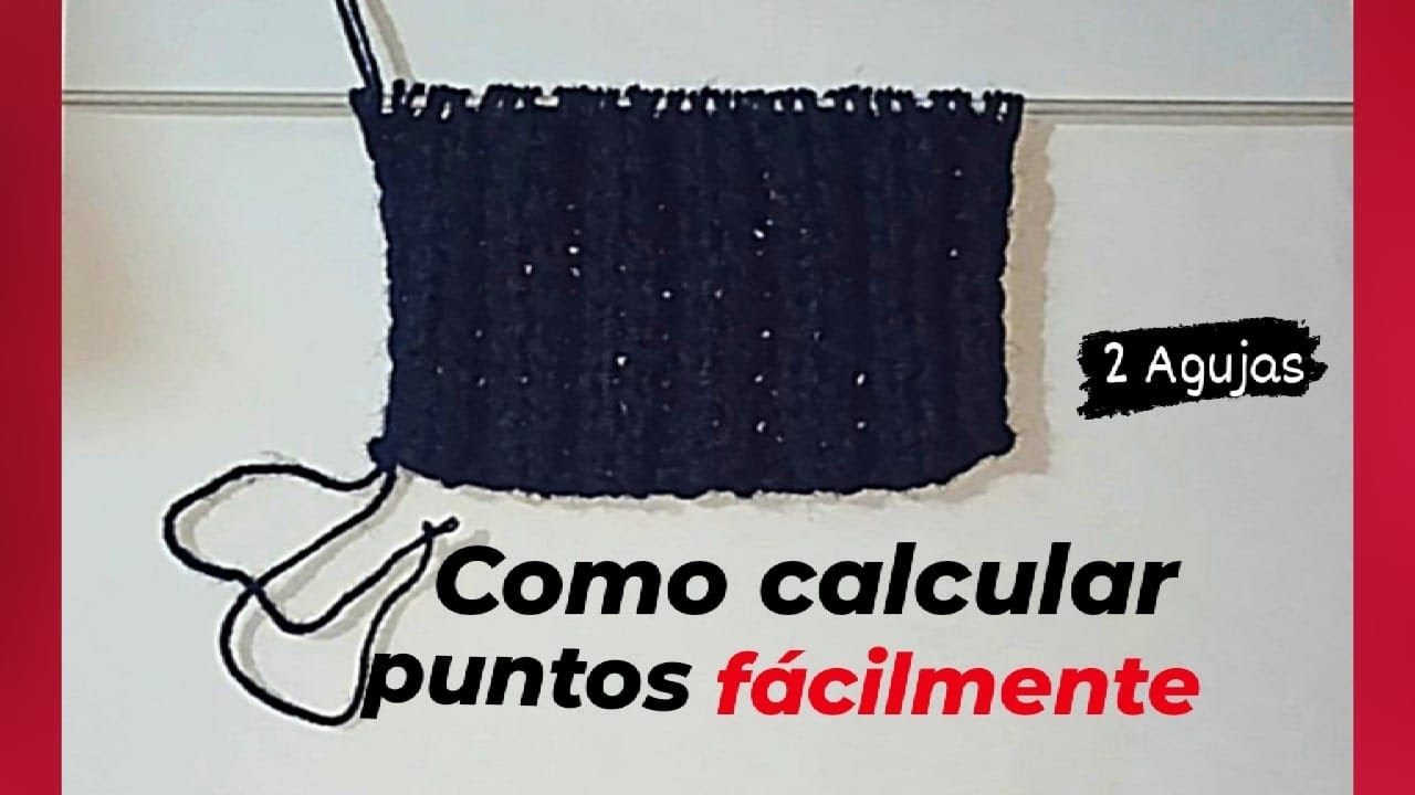 Cómo calcular la cantidad de puntos a montar para un tejido a dos agujas | Tejiendo con Margaret