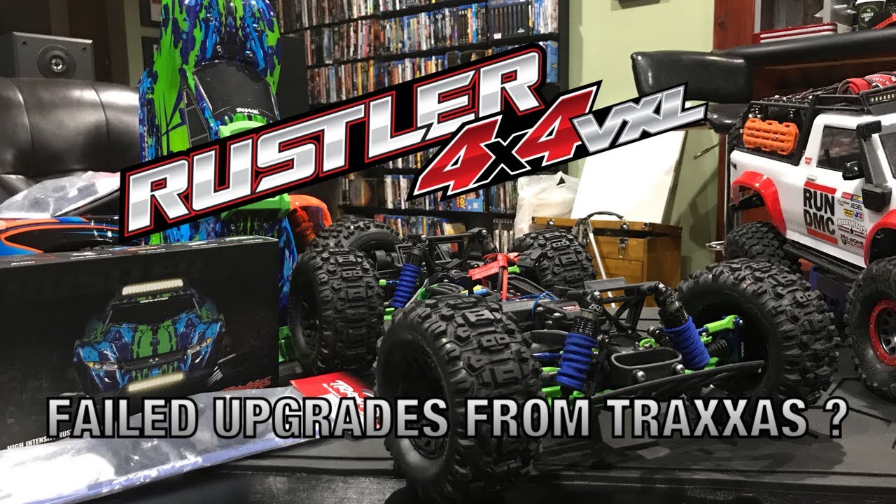 LIVE TRAXXAS RUSTLER 4X4 VXL UPGRADE GONE WRONG? LED KIT - BRACE - TELEMETRY UGH