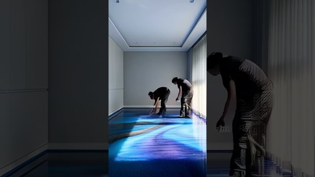 Galaxy Epoxy Floor ASMR Transformation | Ultra-Realistic Bedroom Timelapse