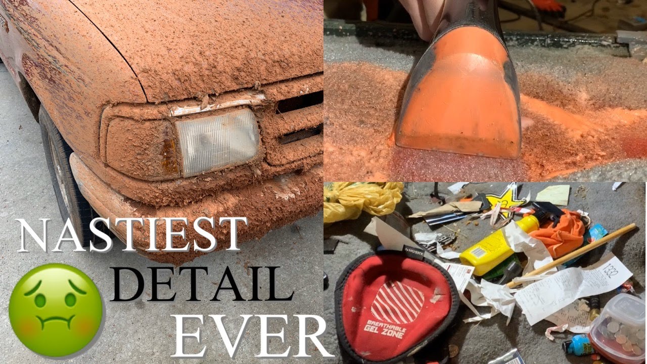 DIRTY CAR DETAILING | Satisfying Transformation Deep Cleaning of Filthy Truck Interior and Exterior