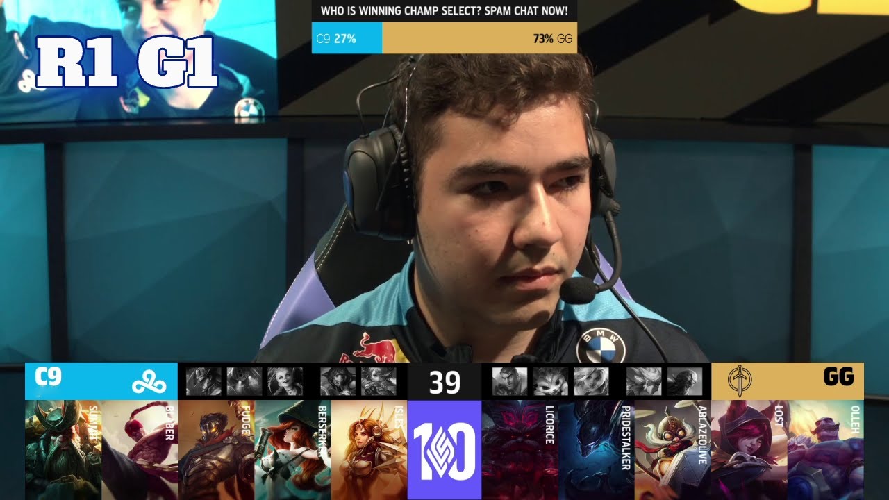 C9 vs GG - Game 1 | Round 1 Playoffs S12 LCS Spring 2022 | Cloud 9 vs Golden Guardians G1