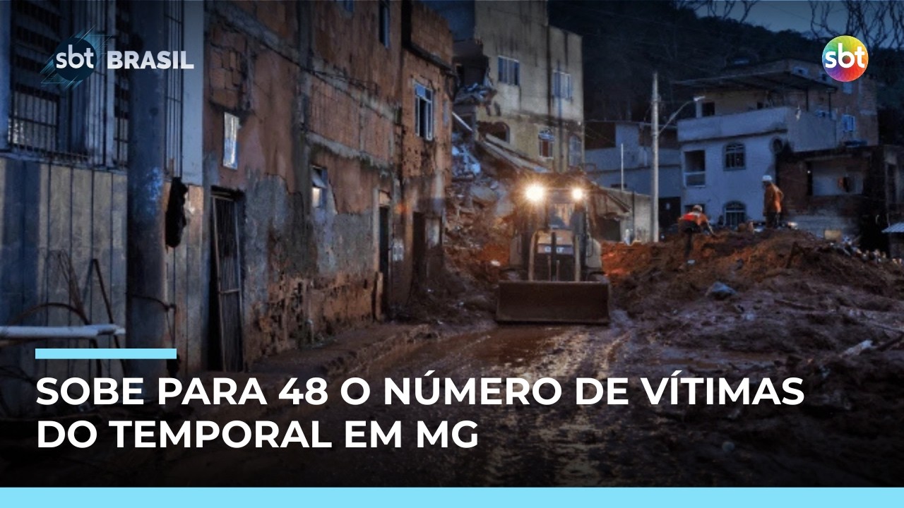 Temporal em MG: Número de mortos sobe para 48; cerca de 3.500 estão desalojados | #SBTBrasil