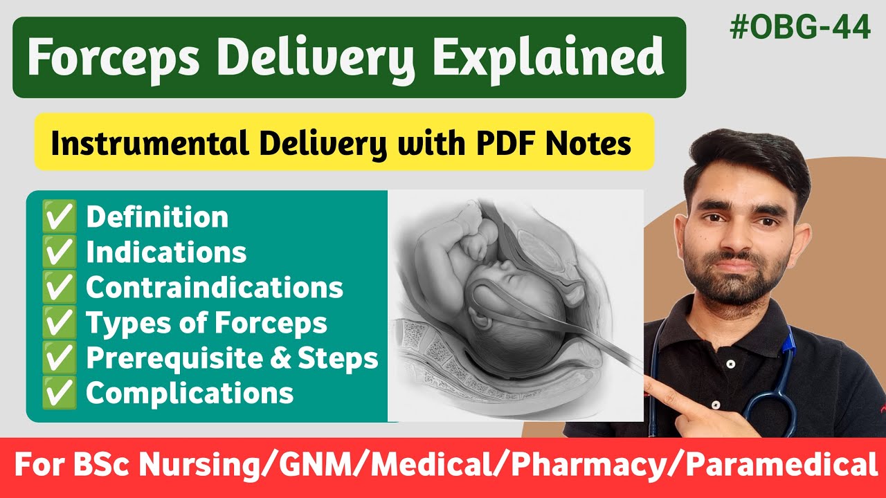 Forceps Delivery in Hindi | Indications, Contraindications, Types of Forceps, Steps And Complication