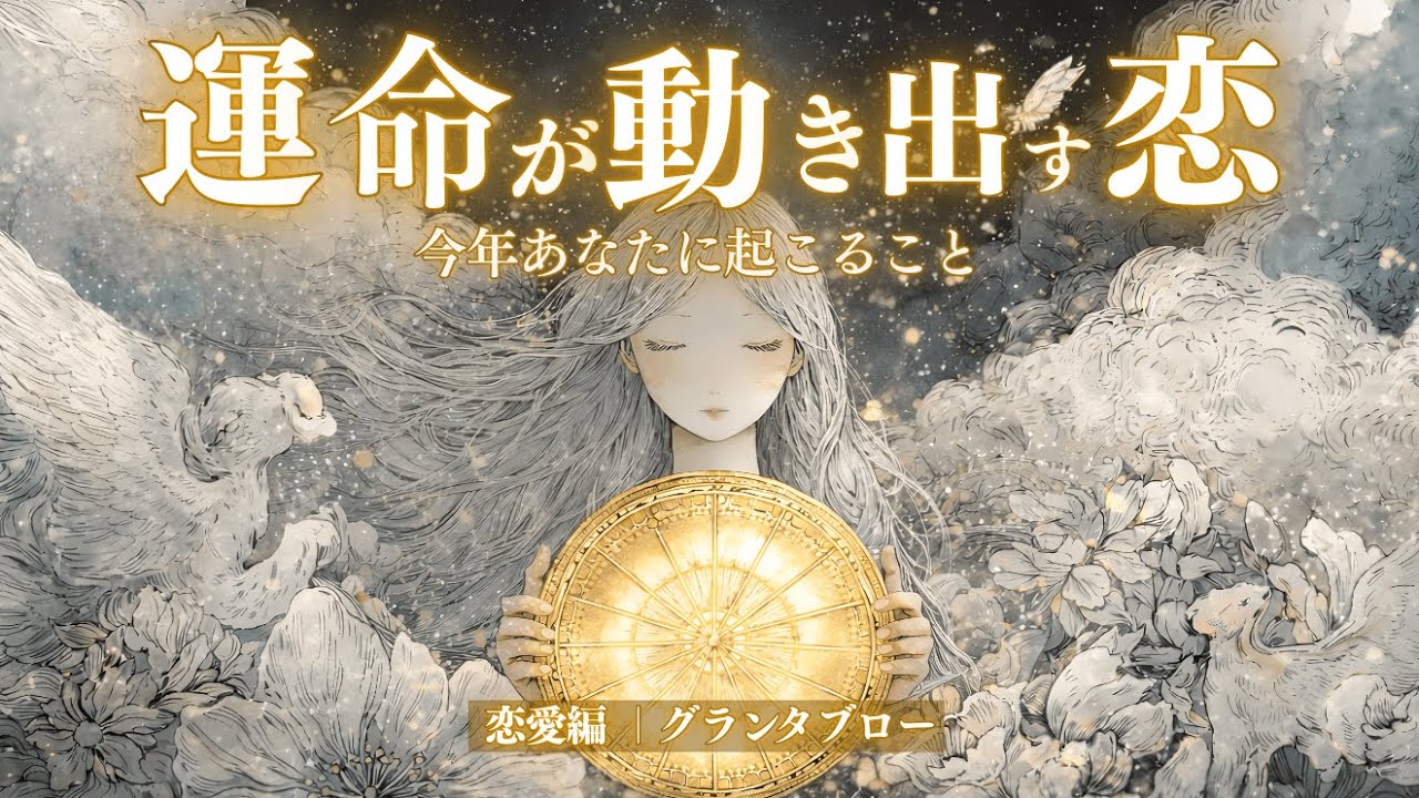 【運命が動き出す🌙】止まっていた関係に変化が...🔮今年あなたに起こること✨グランタブローで深掘りリーディング