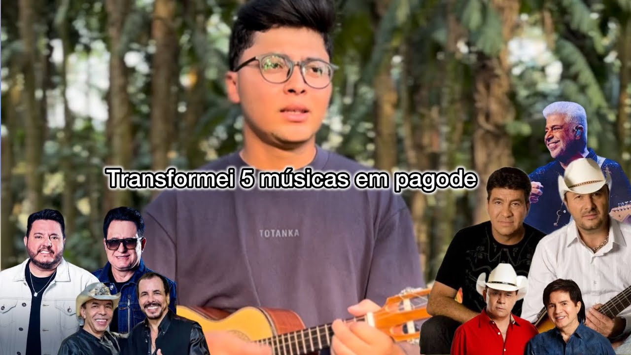 TRANSFORMEI 5 MÚSICAS EM PAGODE (cover Bruno Saturno )