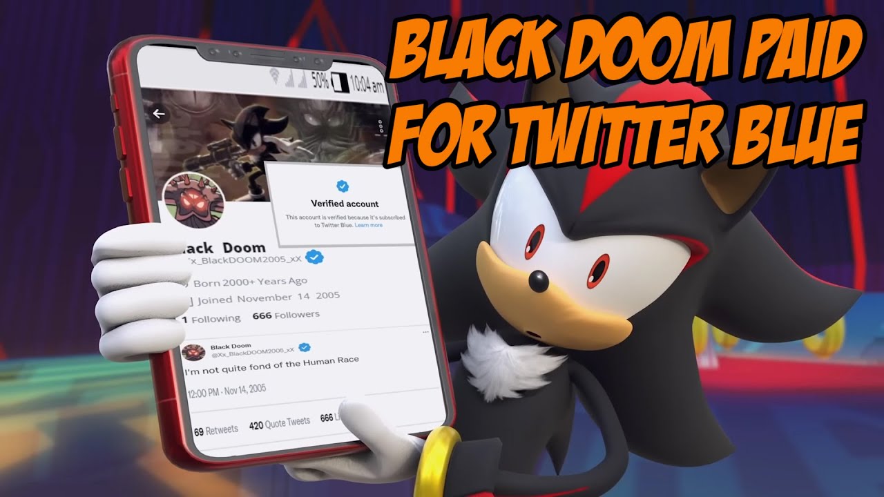 Black Doom оплачен для Twitter Blue