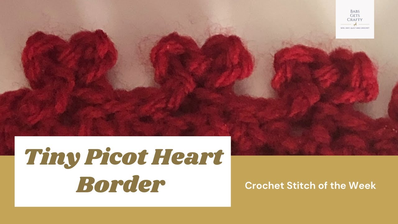 Tiny Picot Heart Border ❣️