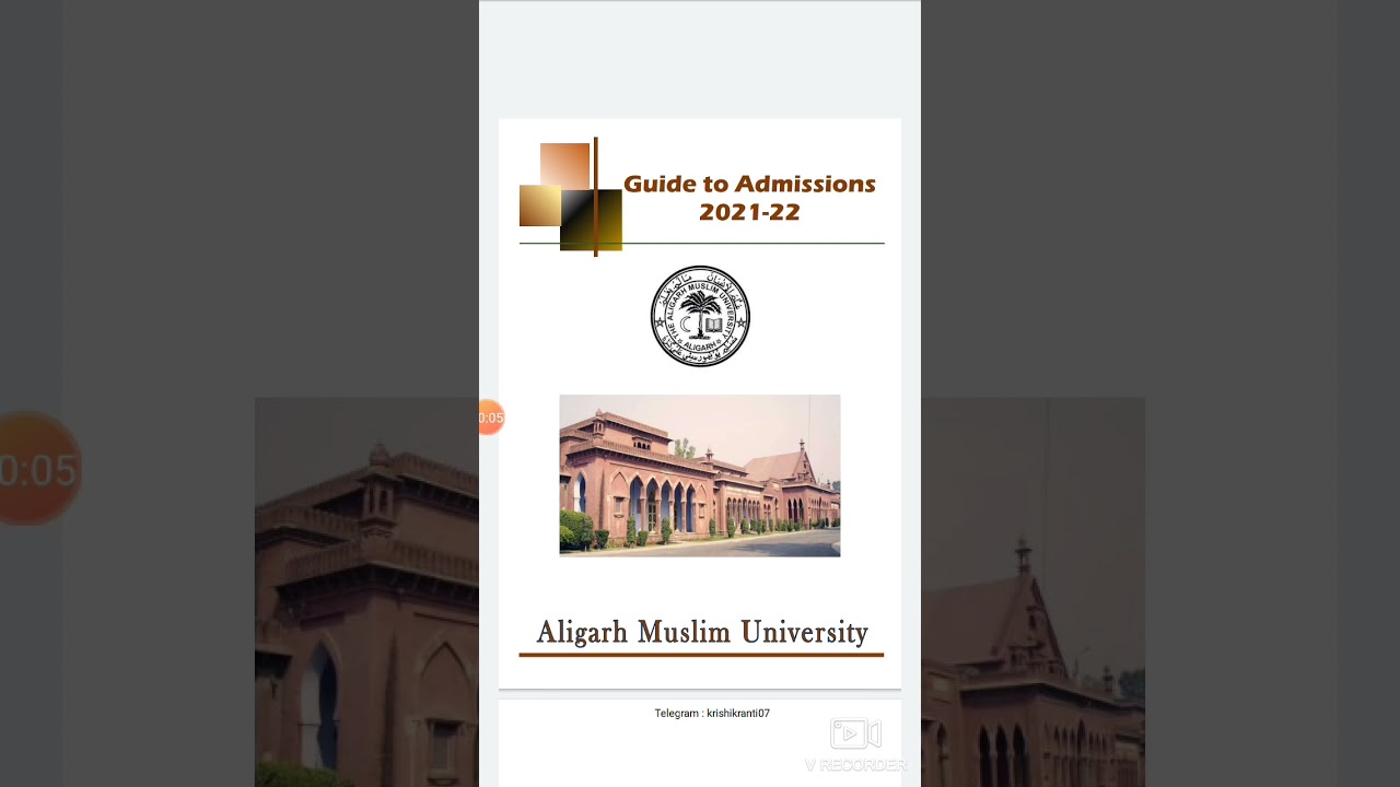 AMU application form 2021 |AMU| BSc Ag MSc Ag admission 2021