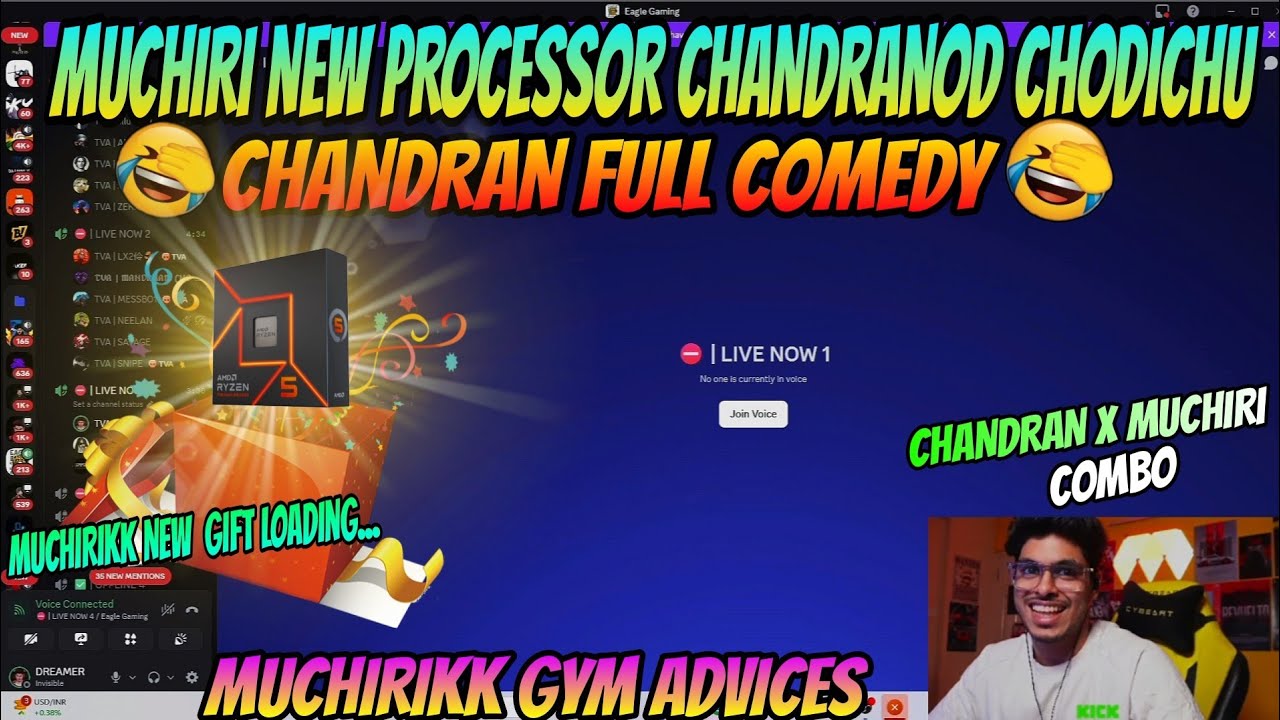 മുച്ചിരി ചന്ദ്രനോട് new processor വാങ്ങി തരുമോ എന്ന് ചോദിച്ചപ്പോൾ 🤣 full comedy 🤣 GIFT LOADING ❤️