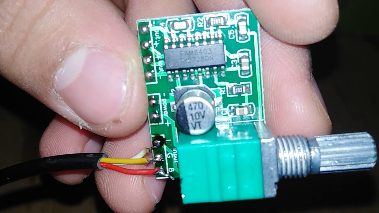 MINI AMPLIFICADOR PAM8403 - REVISION - GEORGE ELECTRONICA