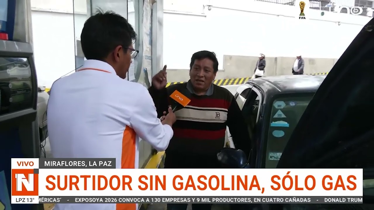 Surtidor sin gasolina, sólo gas