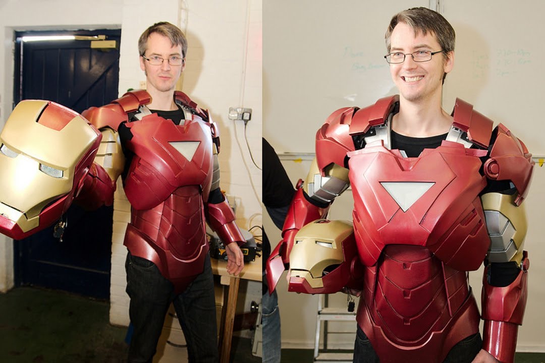 Iron Man Cosplay at UK Southampton's Makerspace Grand Opening | James Bruton