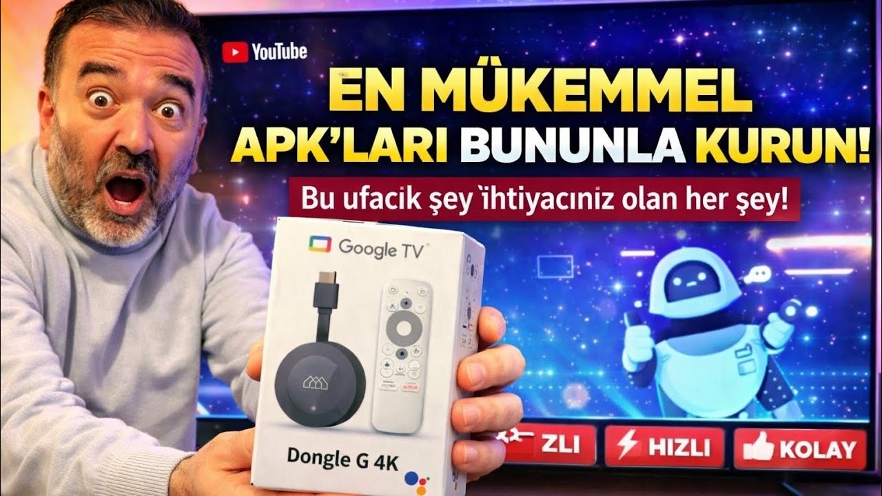 Bu K&uuml;&ccedil;&uuml;k Cihaz TV&rsquo;yi Canavara &Ccedil;eviriyor! | Homatics Dongle G 4K Denedim 😱