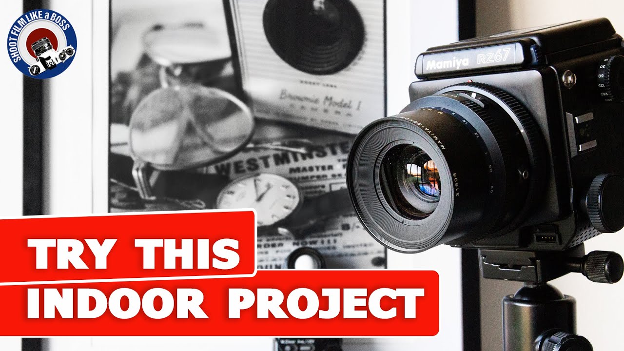 Try this yourself indoors! Medium Format Shoot with Darkroom Print