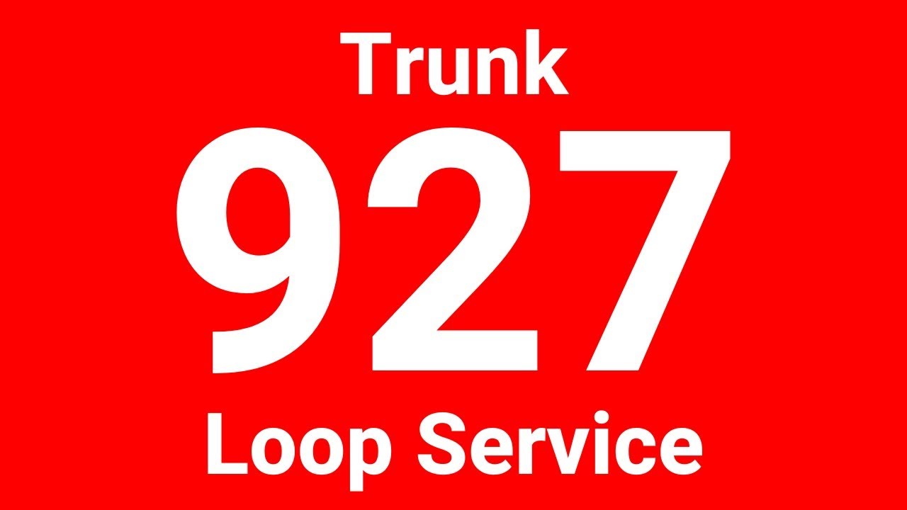 [SMRT] Hyperlapse of Trunk Service 927