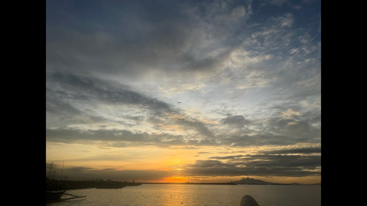 Sunset view in manila bay