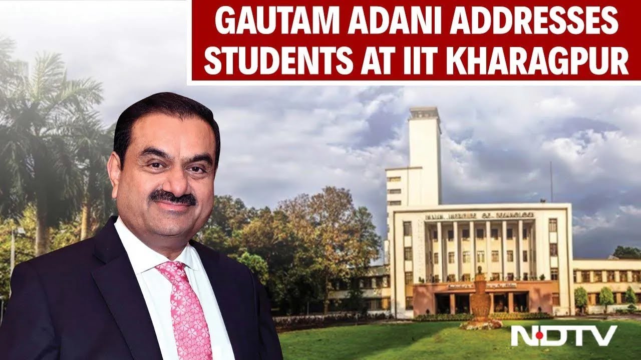 Gautam Adani News | Gautam Adani Addresses Students On The 75th Foundation Day Of IIT-Kharagpur