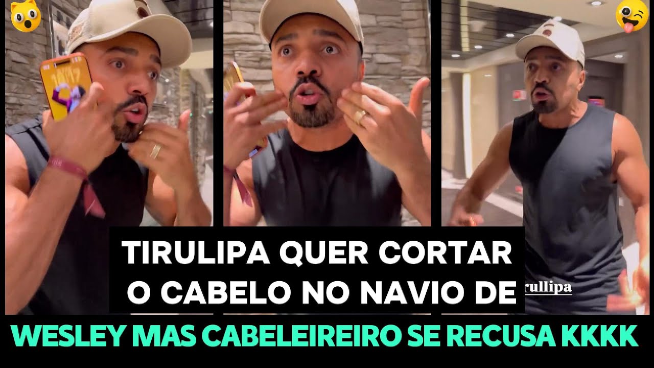 TIRULIPA QUER CORTAR O CABELO NO NAVIO DE WESLEY SAFADÃO, MAS O CABELEIREIRO RECUSA KKKK