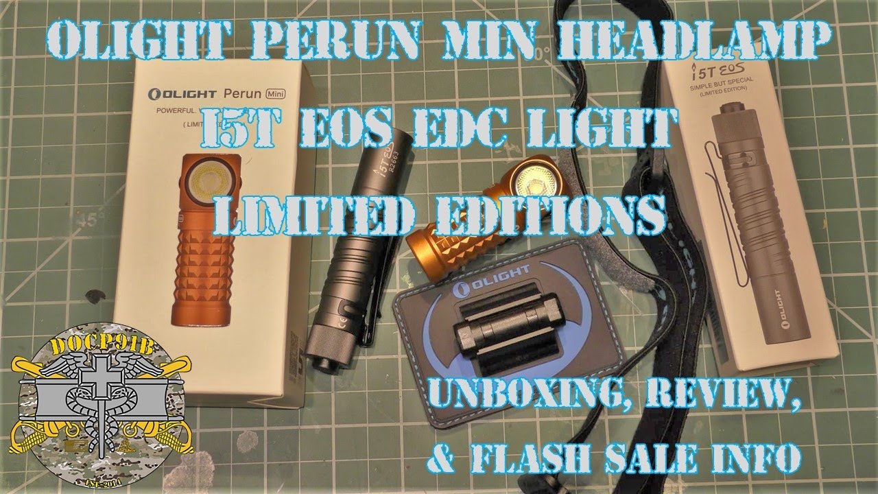 Olight Perun Mini Headlamp& i5T EOS EDC Light Limited Editions - Unboxing, Review & Flash Sale Info