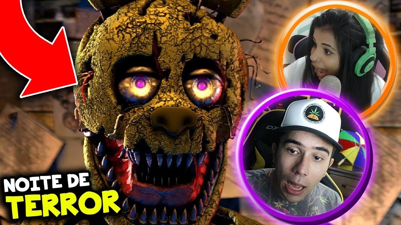 NOITE DE TERROR COM 2 FACECAMS ! (Five Nights at Freddy's  Multiplayer)