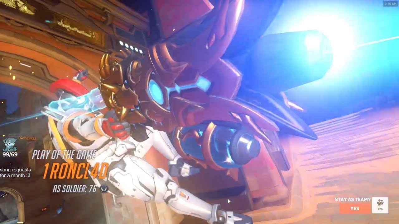 POTG! IDDQD SOLDIER 76 STADIUM GAMEPLAY OVERWATCH 2 SEASON 16 TOP 500