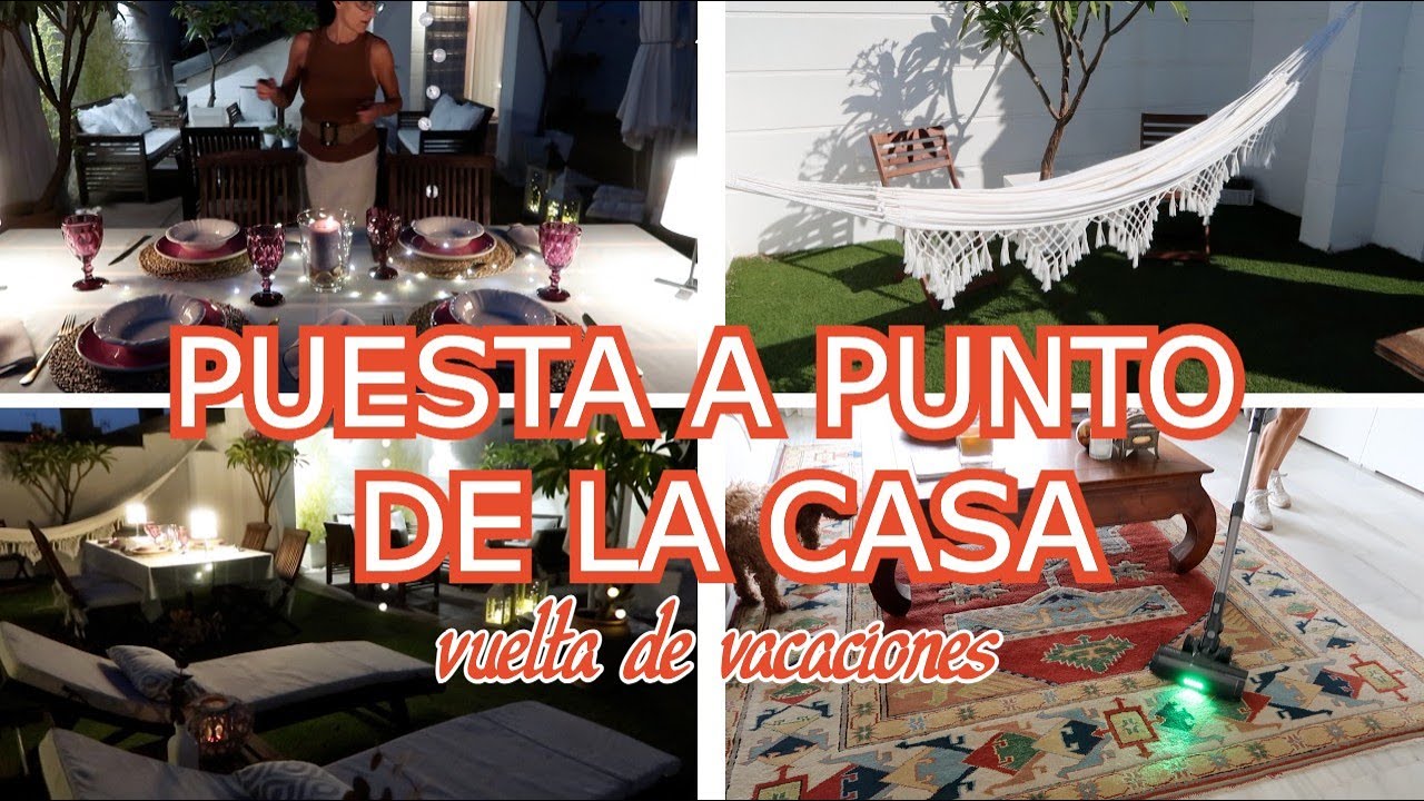 DECORACIÓN TERRAZA NOCHE PARA DISFRUTAR EN VERANO / PUESTA A PUNTO DE LA CASA
