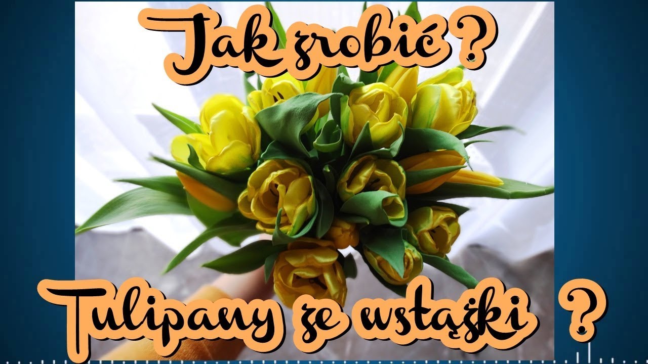 Jak zrobić Tulipany ze wstążki satynowej i Foamiran ? #Jakzrobić #tulipany #diy