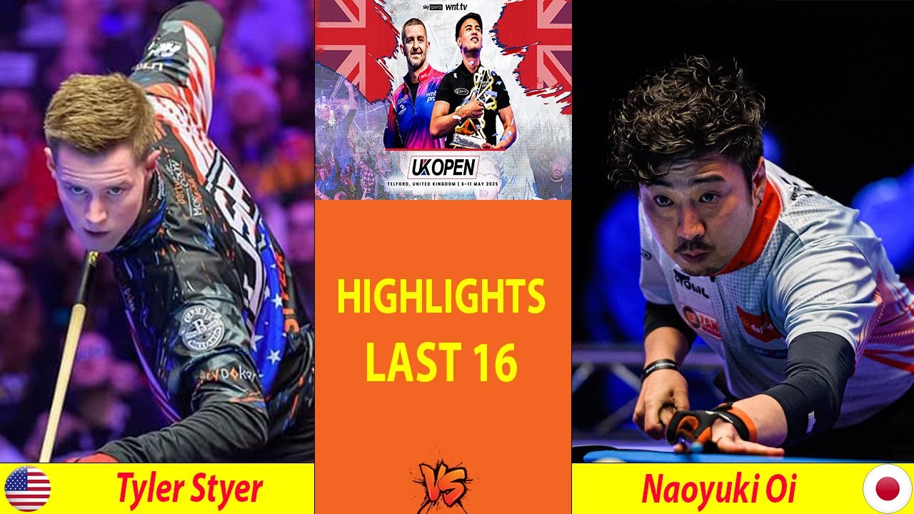 HIGHLIGHTS LAST 16  | Tyler Styer vs Naoyuki Oi | 2025 UK OPEN POOL CHAMPIONSHIP