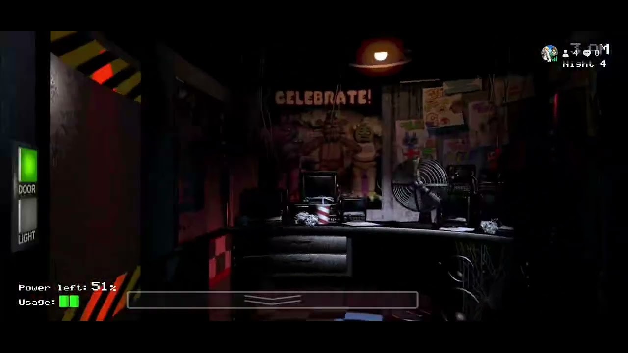 Five Nights At Freddy's Android Noite 4 Pt 1 Freuddy (Trechos da live)