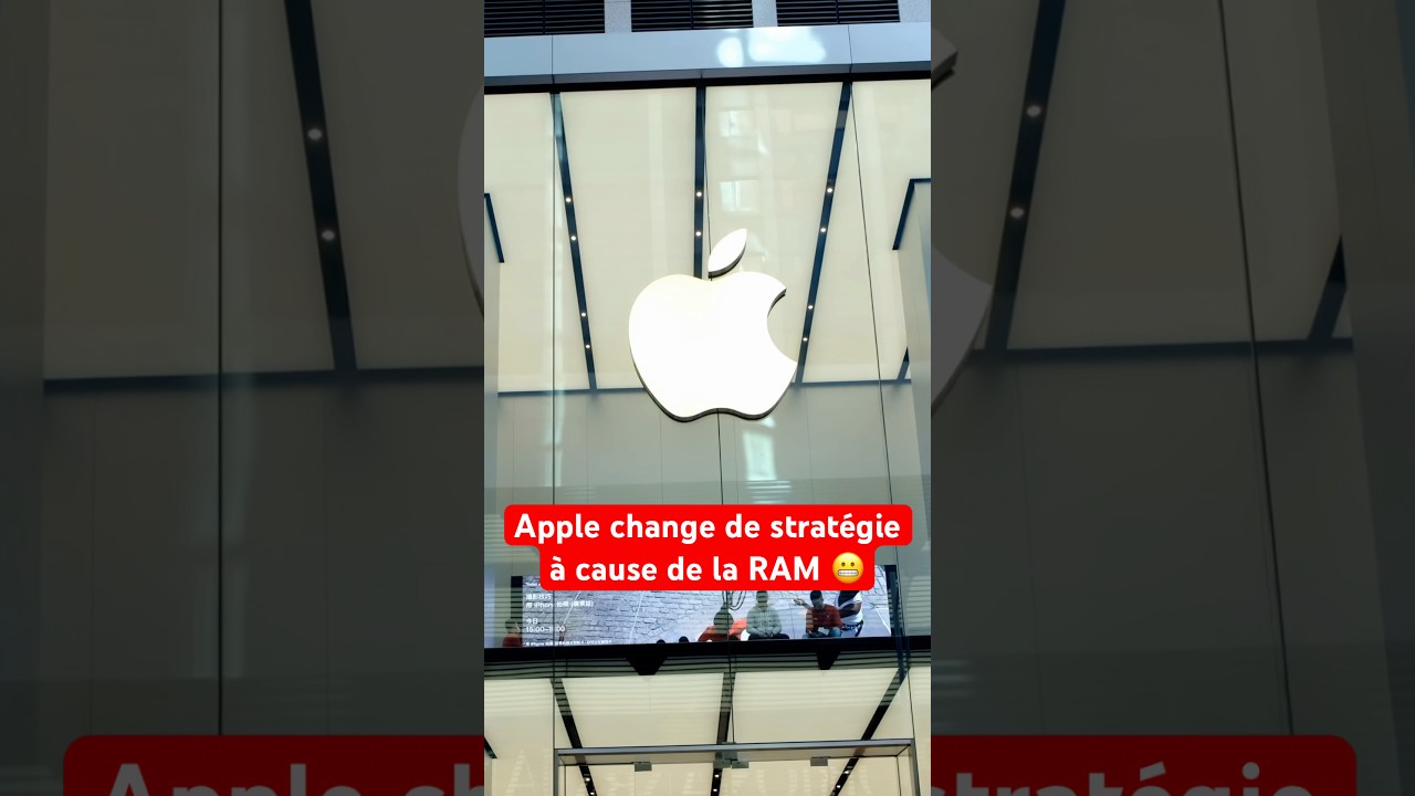 Apple change de strat&eacute;gie &agrave; cause de la p&eacute;nurie de RAM 😬 #apple #samsung #ram #dram #ia