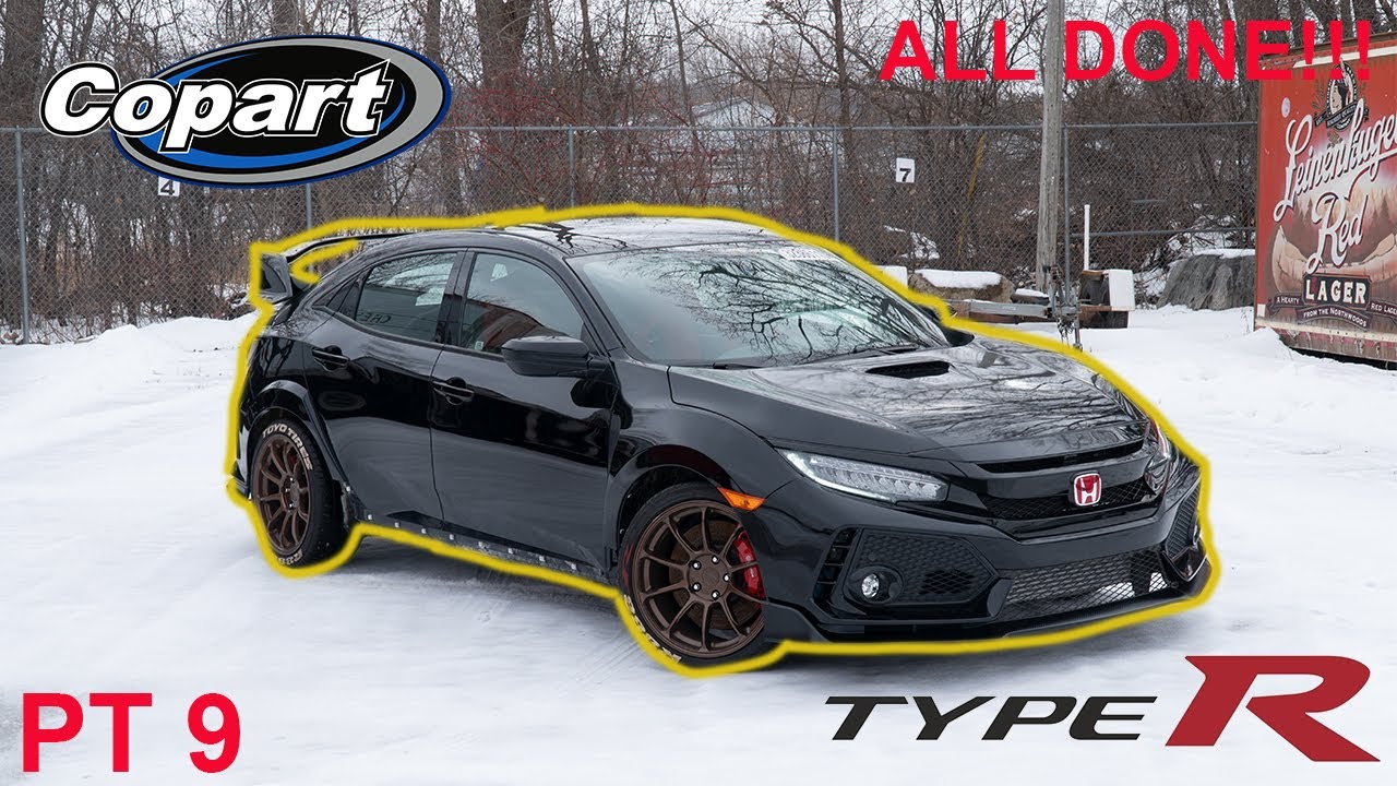 Rebuilding A Wrecked 2019 Honda Civic Type R PT 9 (All Done)