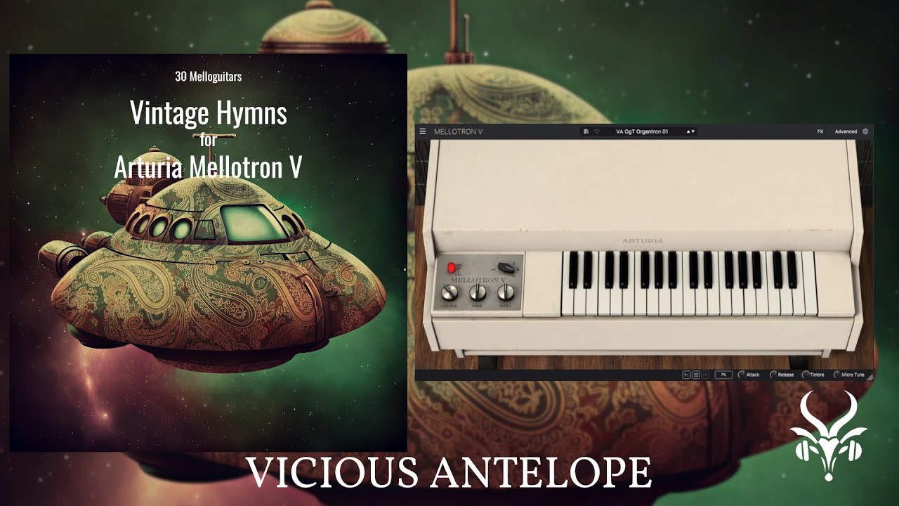 Arturia Mellotron V Presets | Vintage Hymns by Vicious Antelope | Lofi, Cinematic, Ambient Sounds