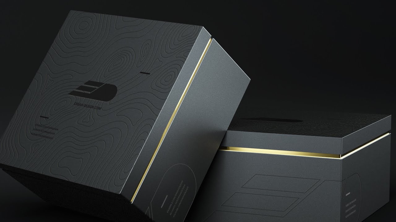Packaging Design Mockup #Photoshop #Blender #OctaneRender