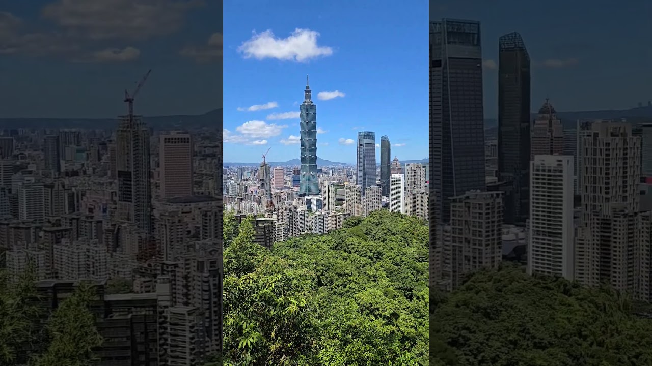 Hike up Elephant mountain to have the perfect view of Taipei 101#Taipei101 #elephantmountain #taiwan