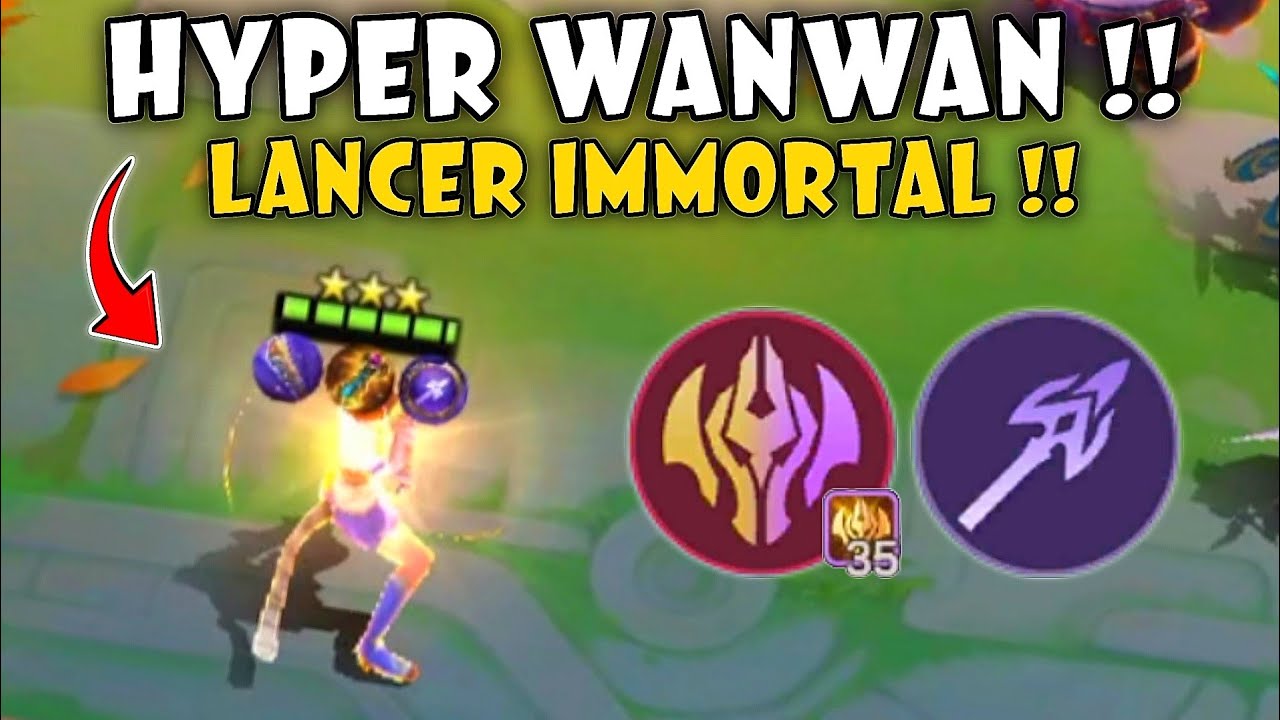 NEW WANWAN META COMBO !! LANCER IMMORTAL FULL STACK !! MAGIC CHESS MOBILE LEGENDS