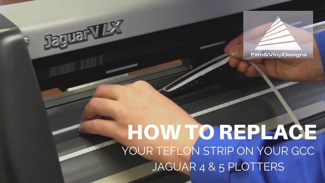 How To Replace Your Teflon Strip on Your GCC Jaguar 4 & 5 Plotters