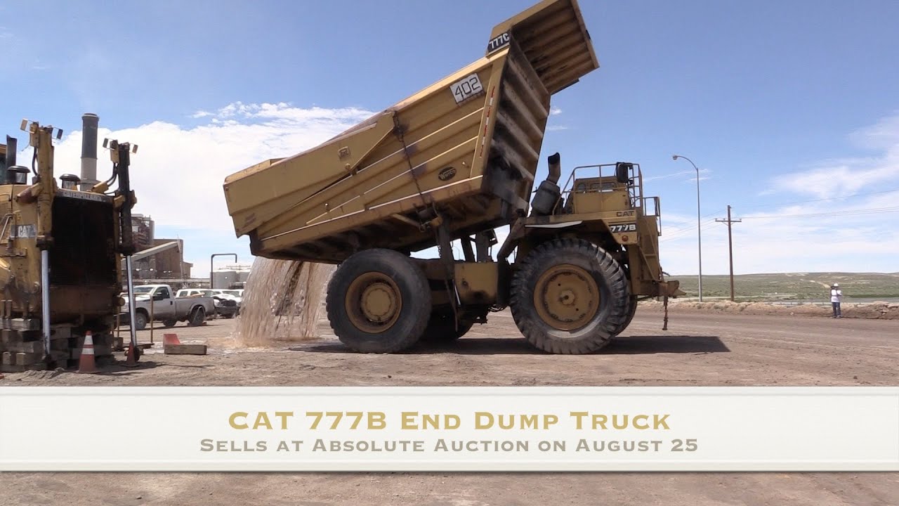 CAT 777B End Dump Truck Sells - No Reserve - at Public Auction